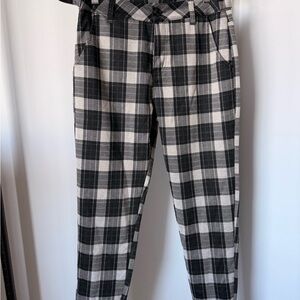 YoungLA Men’s Checkered Black and White Pants